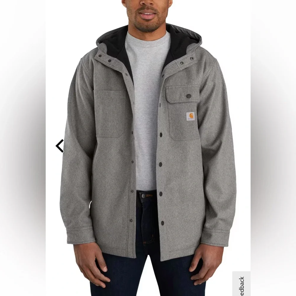 Carhart RAIN DEFENDER® RELAXED FIT HEAVYWEIGHT HOODED SHIRT
JACKET - Picture 2 of 6